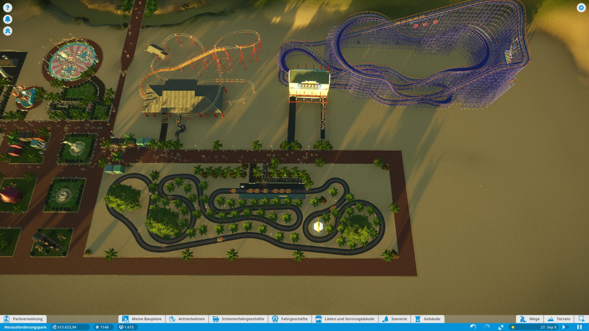 1.Versuch für einen Park in Planet Coaster